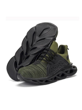 Zapatos de Caminar Indestructibles para Hombre Verde Militar