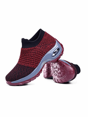 Women's Everyday Walking Shoes Garnet Red - Moving Steps