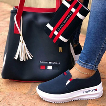 T. Hilfiger Zapatillas de deporte para mujer: Bolso Gratis Incluido + Cartera